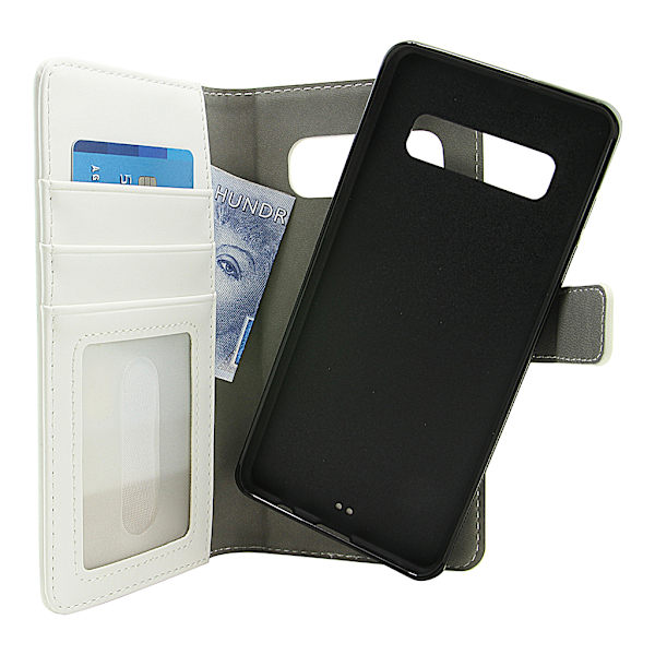 Skimblocker Magnet Wallet Samsung Galaxy S10 Plus (G975F) Vit