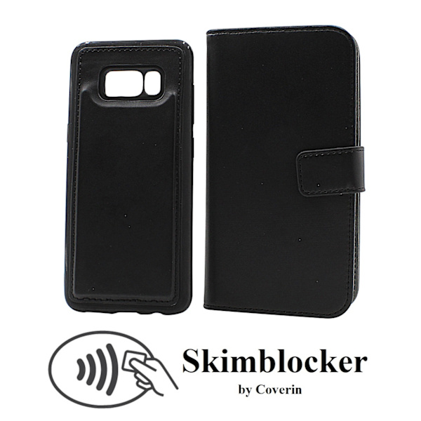 Skimblocker Magnet Wallet Samsung Galaxy S8 (G950F) Svart