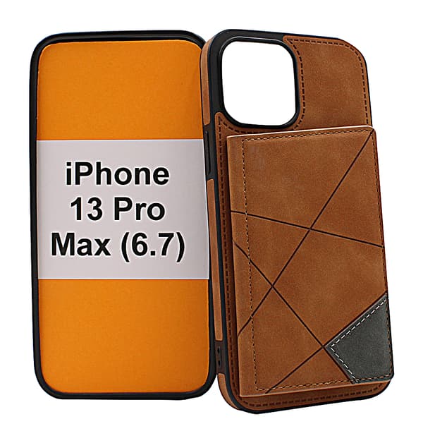 Lyx CardCase iPhone 13 Pro Max (6.7) Marinblå