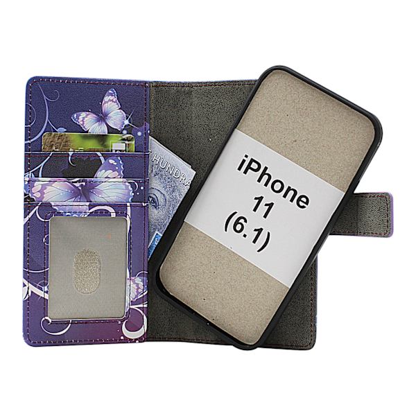 Skimblocker iPhone 11 (6.1) Magnet Plånboksfodral Design