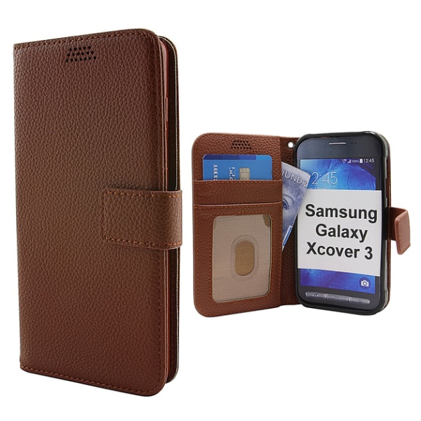 New Standcase Wallet Samsung Galaxy Xcover 3 (SM-G388F) Röd