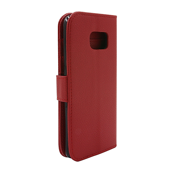 New Standcase Wallet Samsung Galaxy S6 Edge (G925F) Röd
