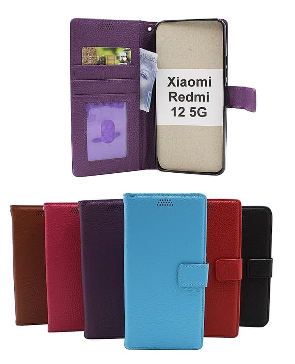 New Standcase Wallet Xiaomi Redmi 12 5G Brun