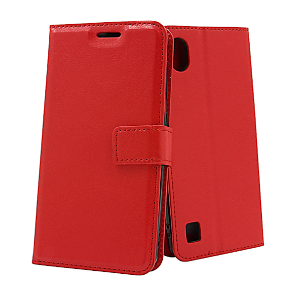 Crazy Horse Wallet ZTE Blade A5 2019 Röd