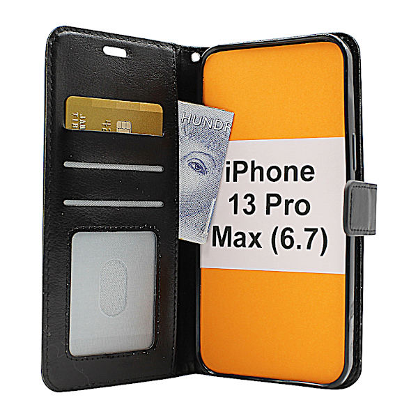 Crazy Horse Wallet iPhone 13 Pro Max (6.7) Brun