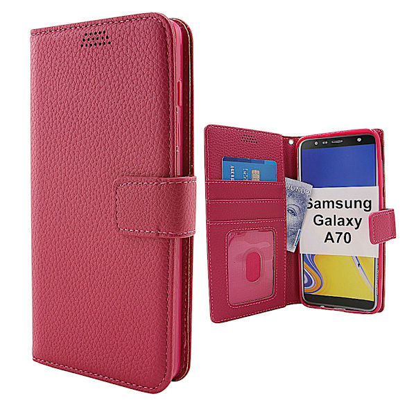 New Standcase Wallet Samsung Galaxy A70 (A705F/DS) Hotpink