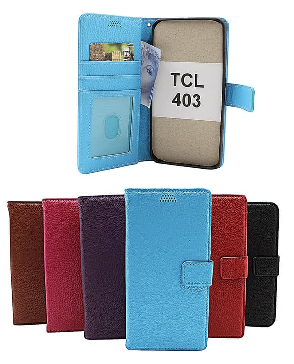 TCL 403 New Standcase Plånboksfodral Lila