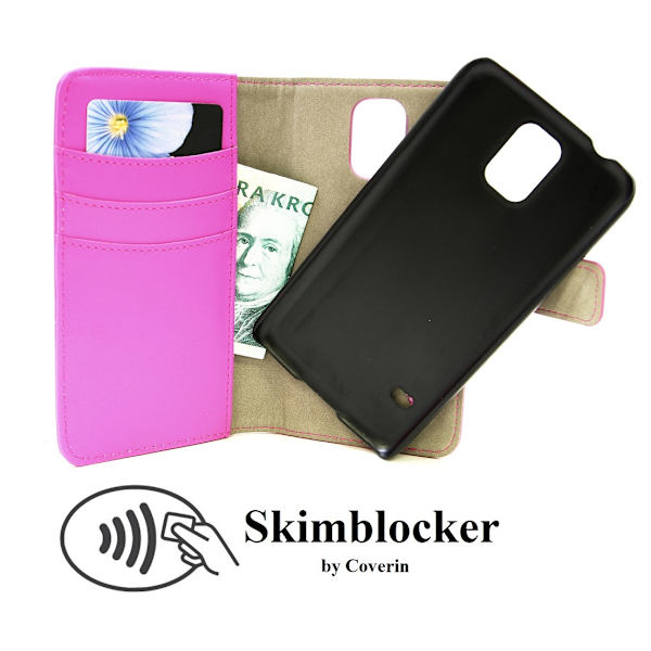 Skimblocker Magnet Wallet Samsung Galaxy S5 / S5 Neo Hotpink