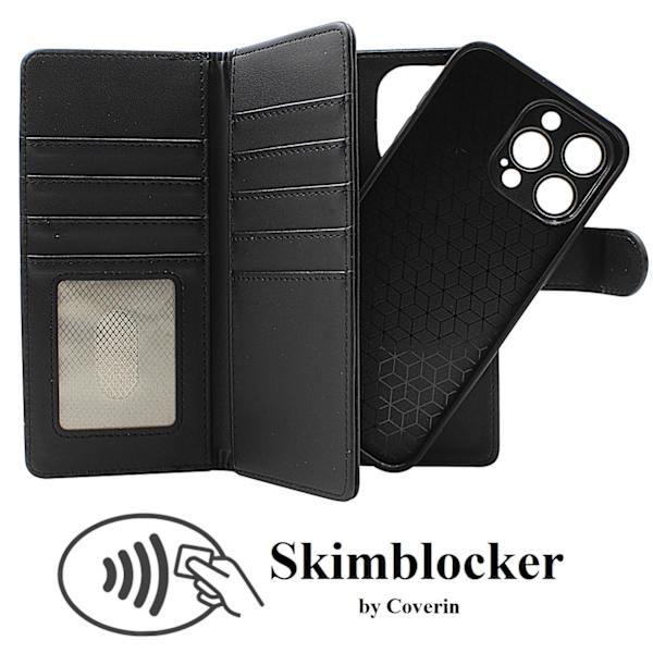 Skimblocker iPhone 15 Pro Max XL Magnet Plånboksfodral
