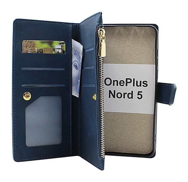 XL OnePlus Nord 5 Lyx Plånboksfodral Brun