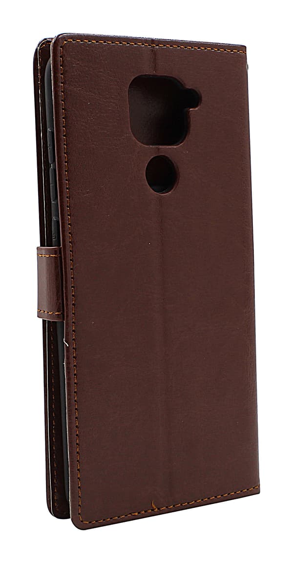 Crazy Horse Wallet Xiaomi Redmi Note 9 Brun