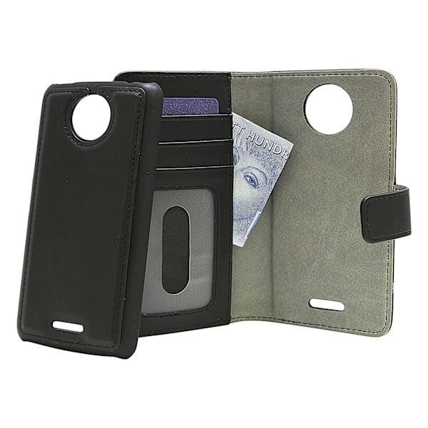 Magnet Wallet Moto C Plus Svart