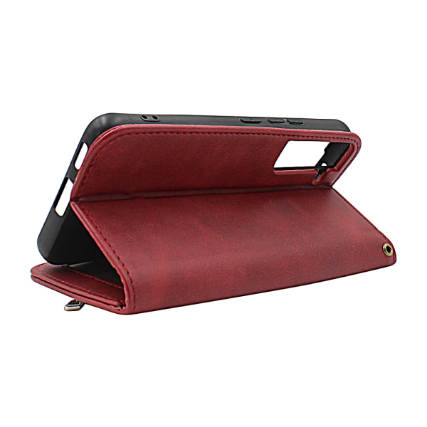 Zipper Standcase Wallet Samsung Galaxy S22 5G Ljusrosa