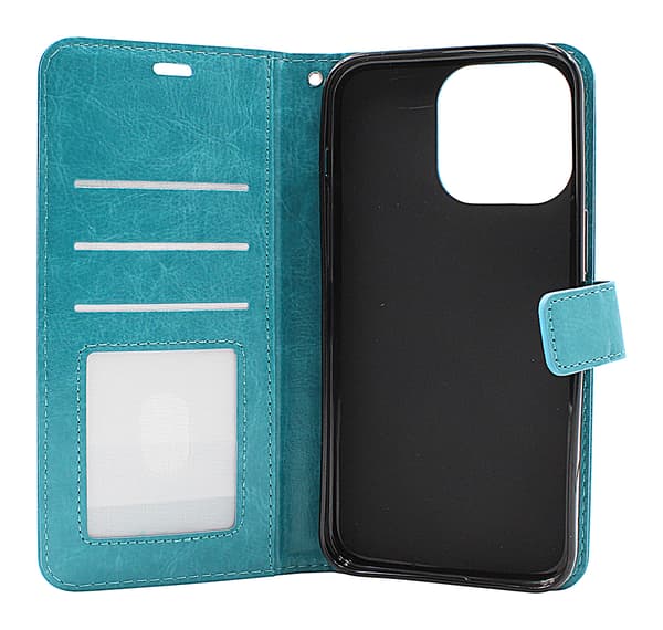 Crazy Horse Wallet iPhone 15 Pro Max Röd
