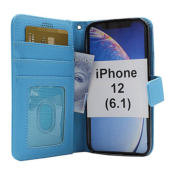 New Standcase Wallet iPhone 12 (6.1) (Svart) Svart