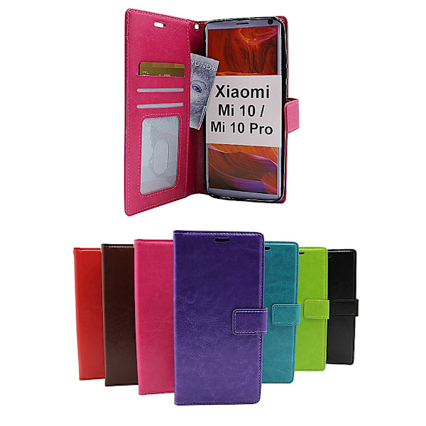Crazy Horse Wallet Xiaomi Mi 10 / Xiaomi Mi 10 Pro Grön