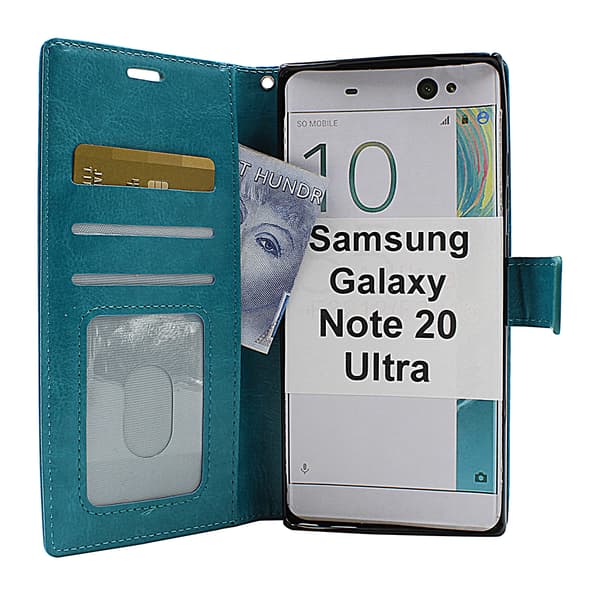 Crazy Horse Wallet Samsung Galaxy Note 20 Ultra Turkos
