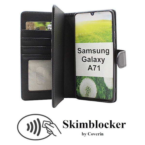 Skimblocker Samsung Galaxy A71 XL Plånboksfodral