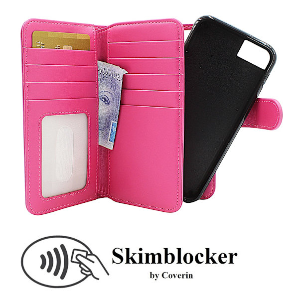 Skimblocker XL Magnet Wallet iPhone 7 Hotpink