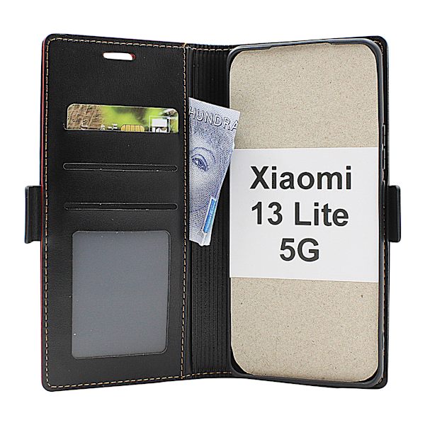 Lyx Standcase Wallet Xiaomi 13 Lite 5G Svart
