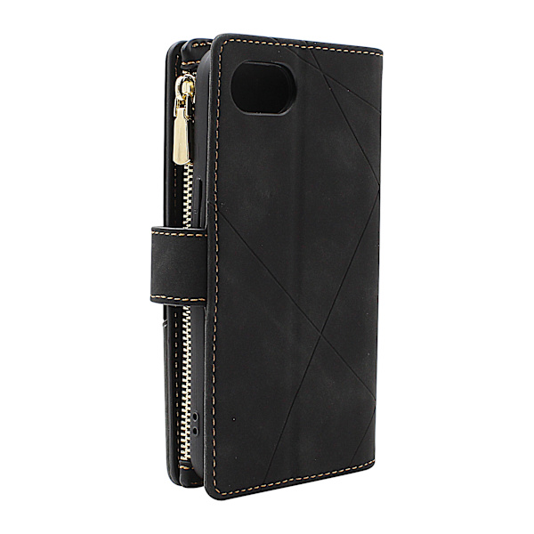 XL iPhone 16e Lyx Plånboksfodral Brun