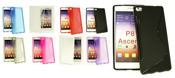 S-Line skal Huawei P8 Grå Blå