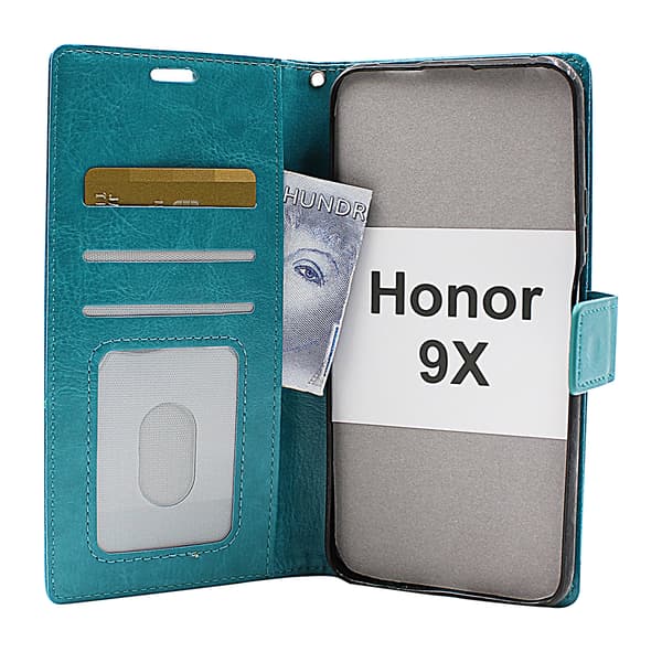 Crazy Horse Wallet Honor 9X Grön