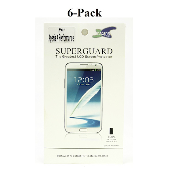 6-Pack Skärmskydd Sony Xperia X Performance (F8131)
