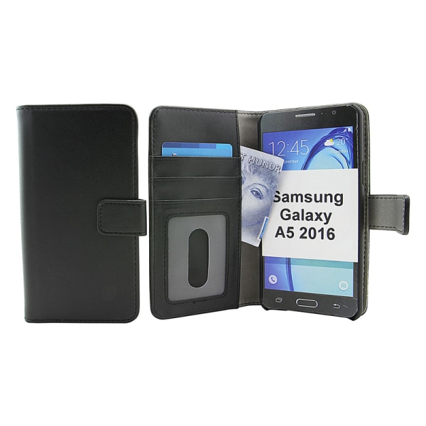 Skimblocker Magnet Wallet Samsung Galaxy A5 2016 (A510F) Svart