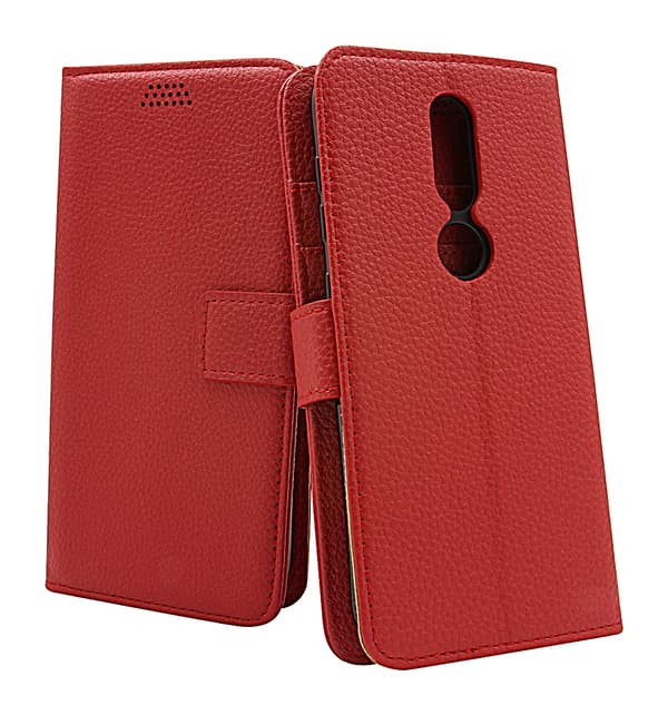 New Standcase Wallet Nokia 4.2 Röd