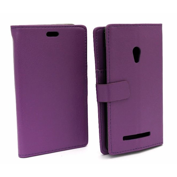 Standcase Wallet Asus Zenfone 5 Lila