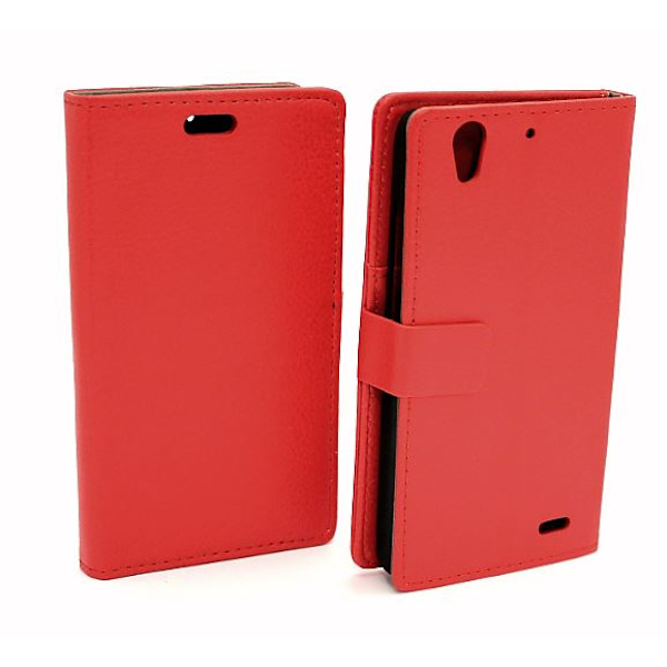 Standcase wallet Huawei Ascend G630 Röd