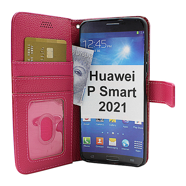New Standcase Wallet Huawei P Smart 2021 Ljusblå