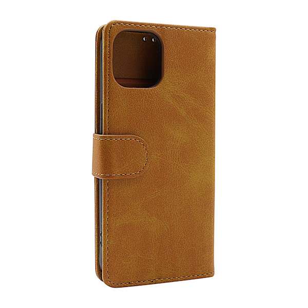 Zipper Standcase Wallet iPhone 13 (6.1) Grå