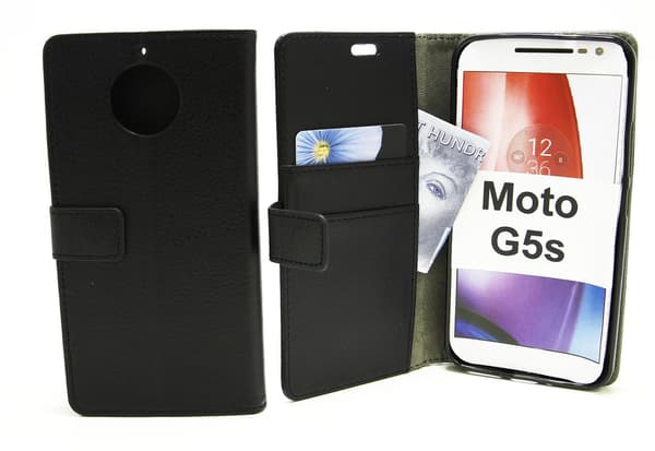 Standcase Wallet Moto G5s Svart