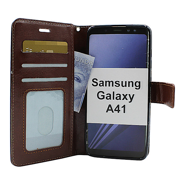 Crazy Horse Wallet Samsung Galaxy A41 Brun