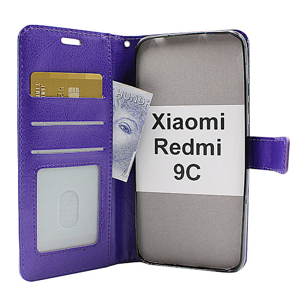 Crazy Horse Wallet Xiaomi Redmi 9C Grön