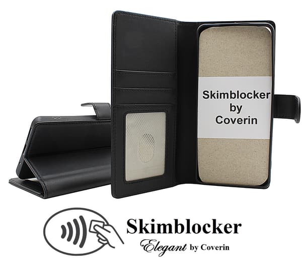 Skimblocker iPhone 16 Pro Max Plånboksfodral Svart
