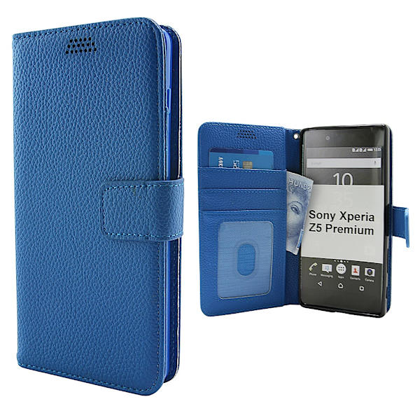 New Standcase Wallet Sony Xperia Z5 Premium (E6853) Blå