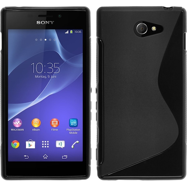 S-Line skal Sony Xperia M2 (D2303) Svart
