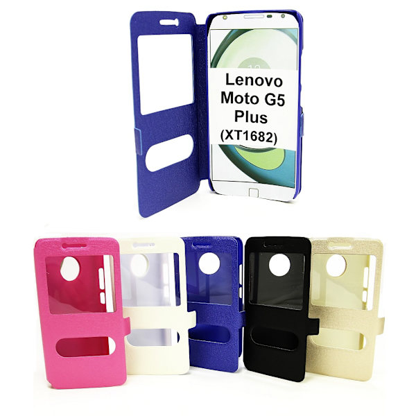 Flipcase Lenovo Moto G5 Plus (XT1683) Svart