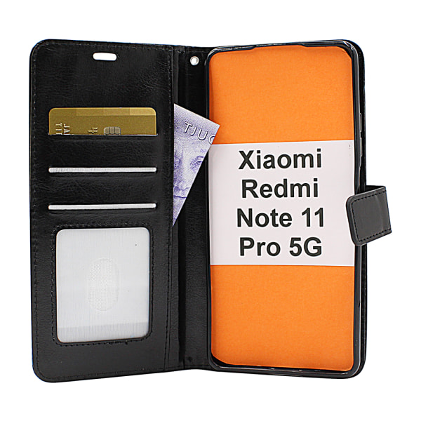 Crazy Horse Wallet Xiaomi Redmi Note 11 Pro 5G Brun