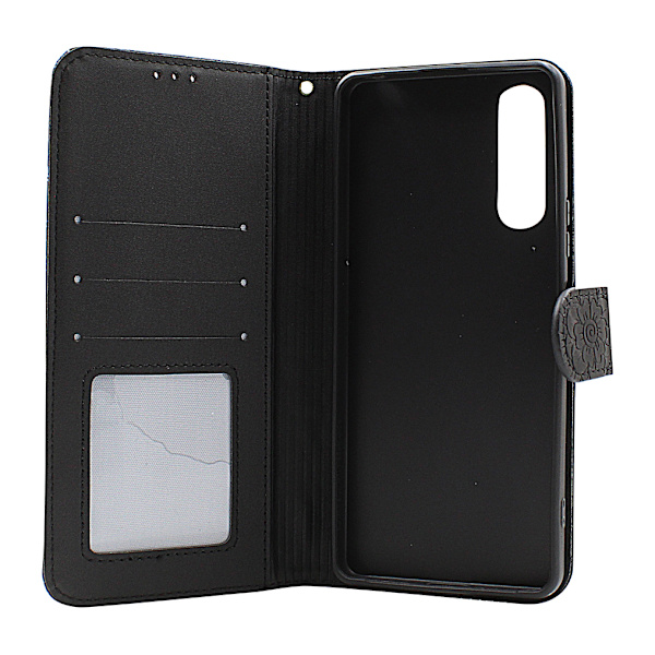 Flower Standcase Wallet Sony Xperia 10 V 5G Grå
