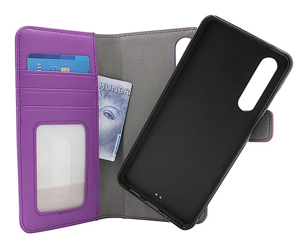 Skimblocker Magnet Wallet Huawei P30 Lila
