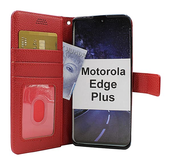 New Standcase Wallet Motorola Edge Plus Brun