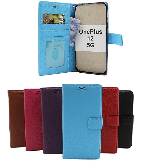 New Standcase Wallet OnePlus 12 5G Hotpink