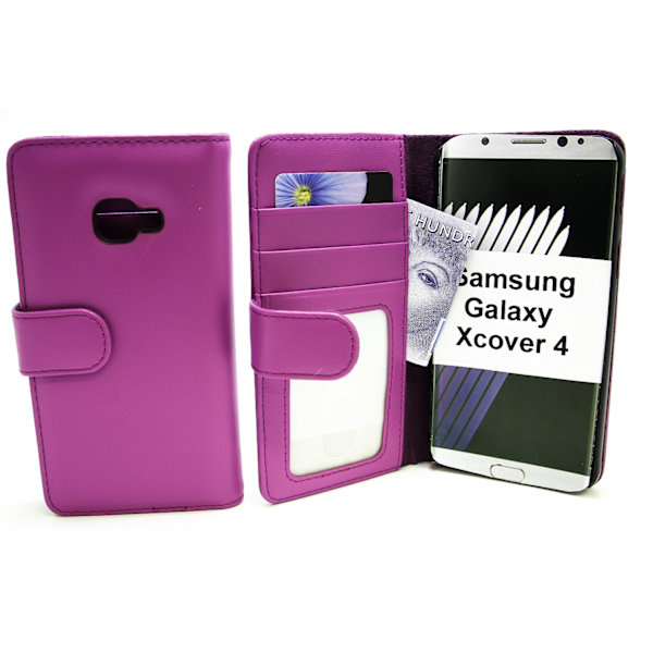 Skimblocker Plånboksfodral Samsung Galaxy Xcover 4 Lila