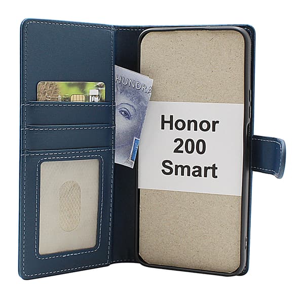 Skimblocker Honor 200 Smart 5G Plånboksfodral Svart