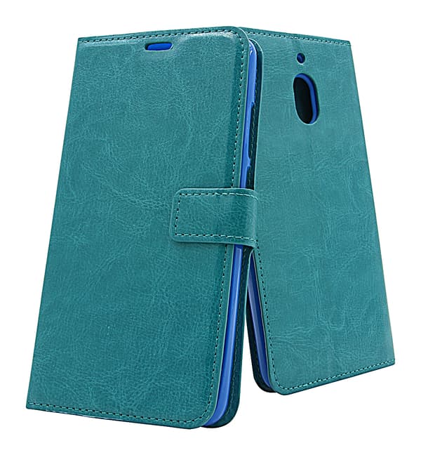 Crazy Horse Wallet Nokia 2.1 Turkos