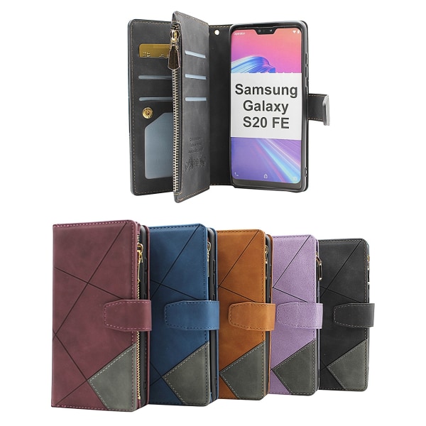 XL Standcase Lyxfodral Samsung Galaxy S20 FE 5G Svart